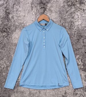 KJUS Top US Medium Womens Scots Craig Polo Long Sleeve